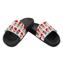 Christmas Carol Singers Men's Slide Sandals (Model 057)
