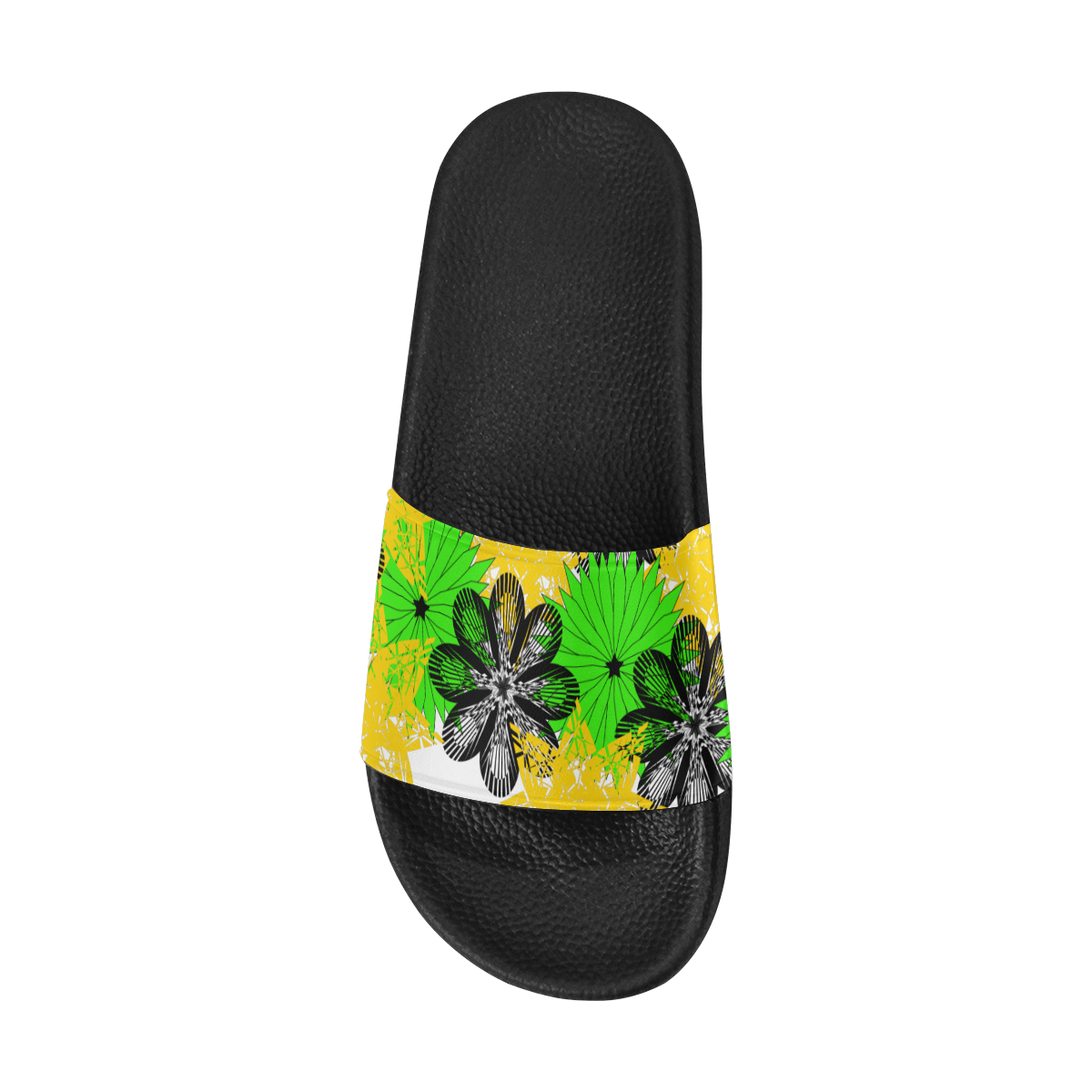 abstract bouquet Men's Slide Sandals/Large Size (Model 057)