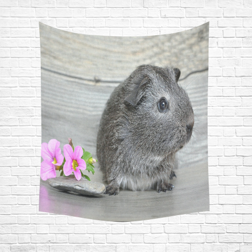 Little Guinea Pig Cotton Linen Wall Tapestry 51"x 60"