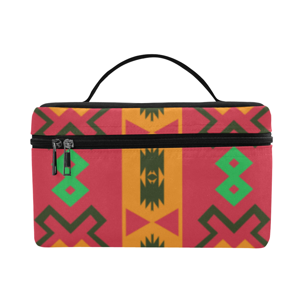 Tribal shapes in retro colors (2) Cosmetic Bag/Large (Model 1658)