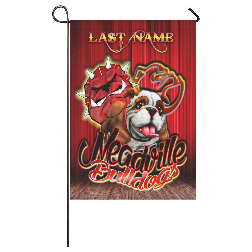Meadville Bulldogs - Curtain Garden Flag 28''x40'' （Without Flagpole）