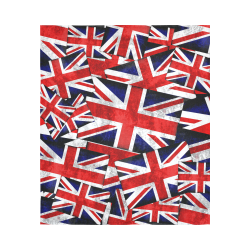 Union Jack British UK Flag Cotton Linen Wall Tapestry 51"x 60"