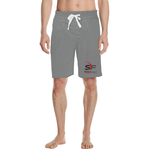 SFT Grey Shorts Men's All Over Print Casual Shorts (Model L23)