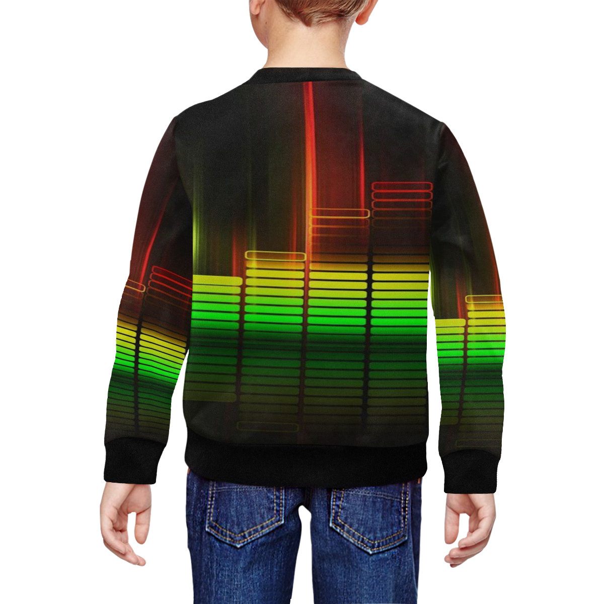 Music All Over Print Crewneck Sweatshirt for Kids (Model H29)