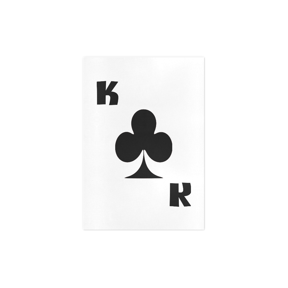 Playing Card King of Clubs Art Print 7‘’x10‘’