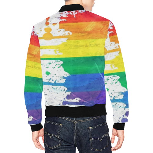 Love is Love by Nico Bielow All Over Print Bomber Jacket for Men/Large Size (Model H19)