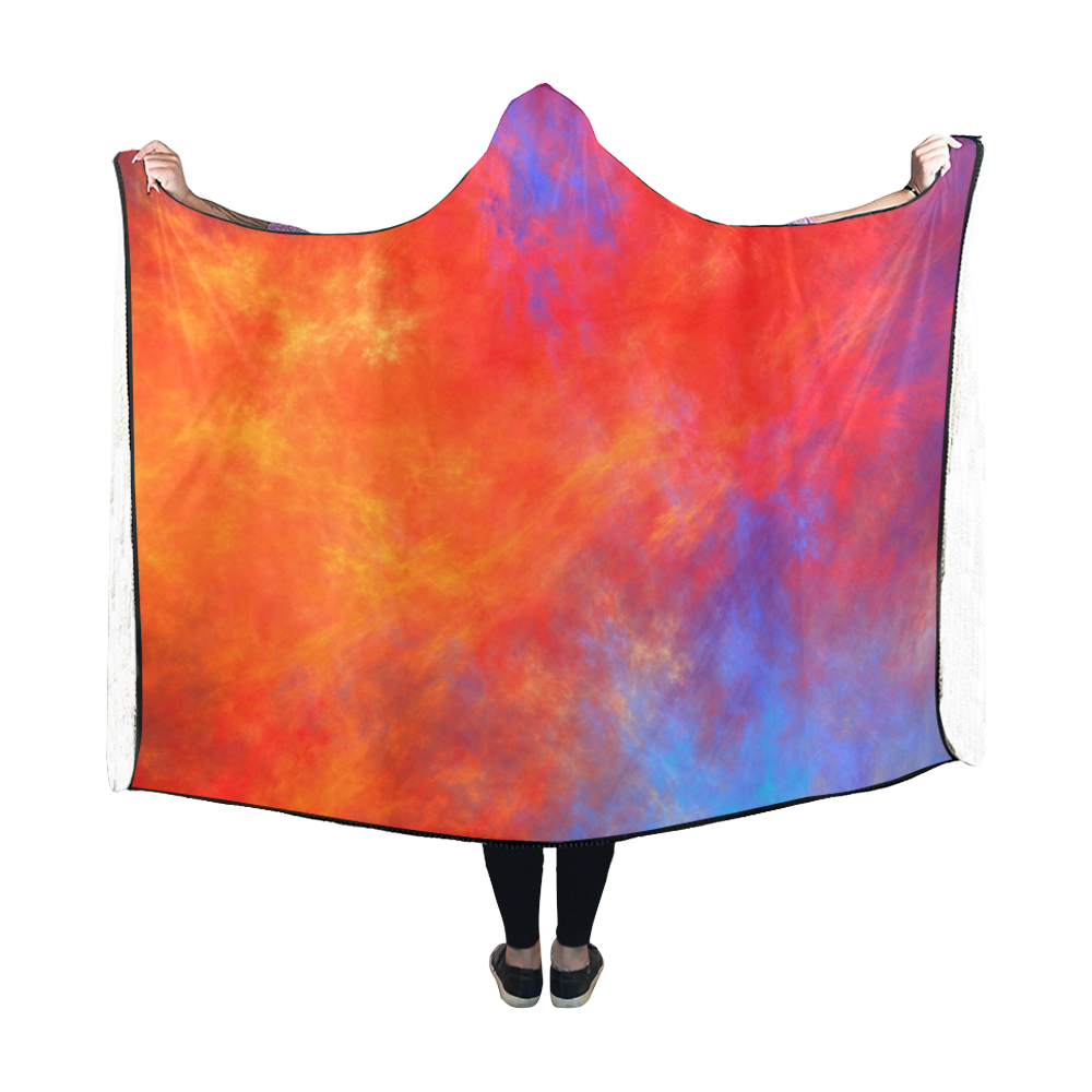 Fire and Ice Hooded Blanket 60''x50''