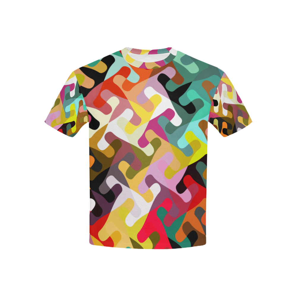 Colorful shapes Kids' All Over Print T-shirt (USA Size) (Model T40)