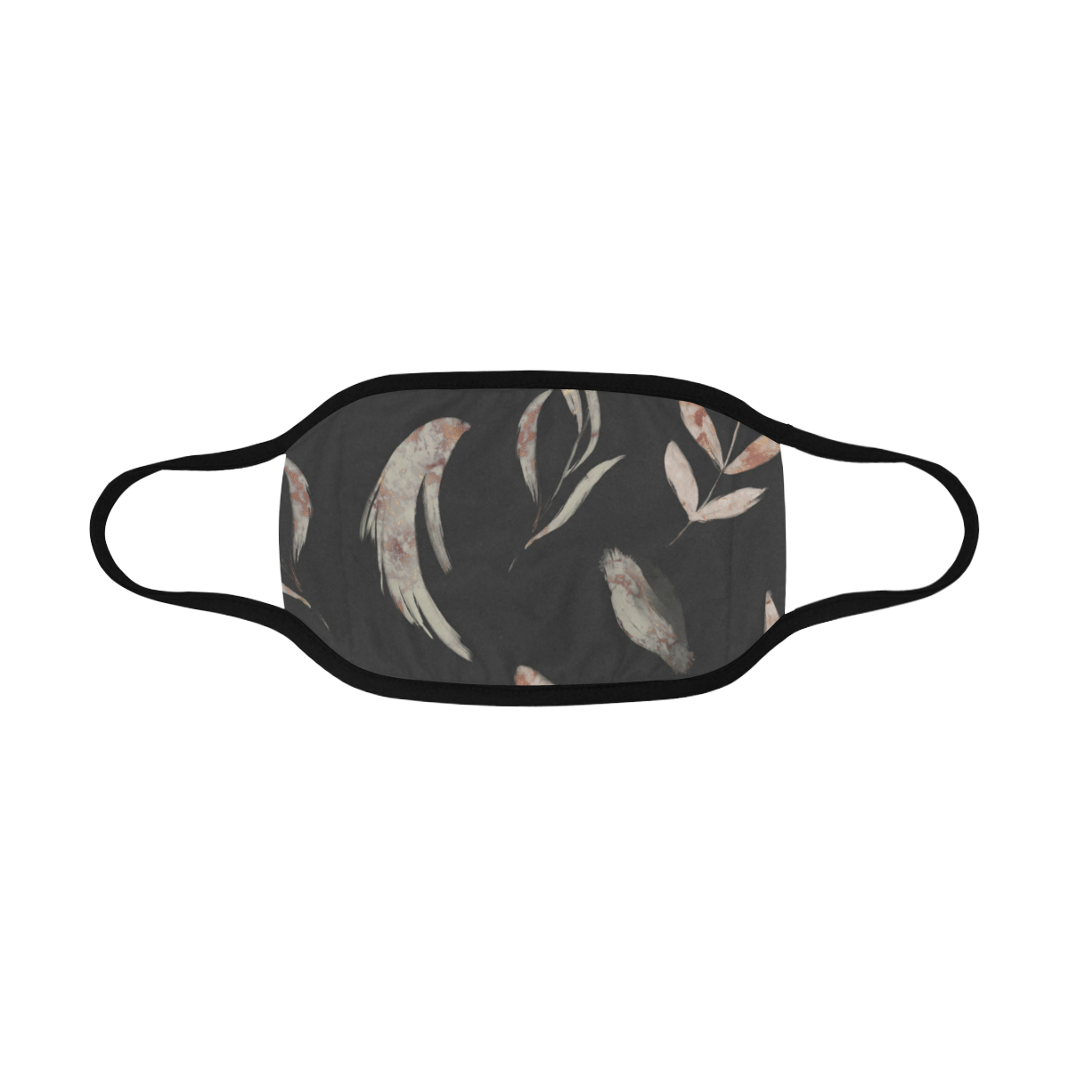 Black Leaves Mouth Mask Mouth Mask