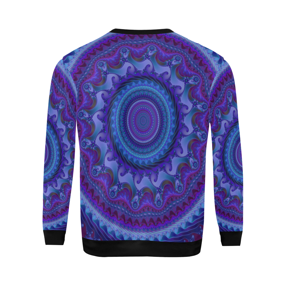 MANDALA PASSION OF LOVE All Over Print Crewneck Sweatshirt for Men (Model H18)