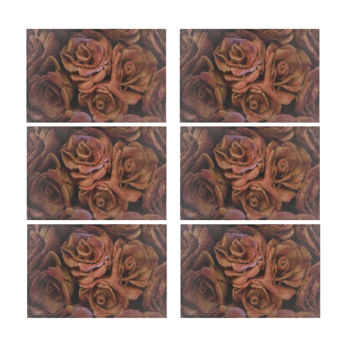rosesbacked placemats Placemat 12’’ x 18’’ (Set of 6)