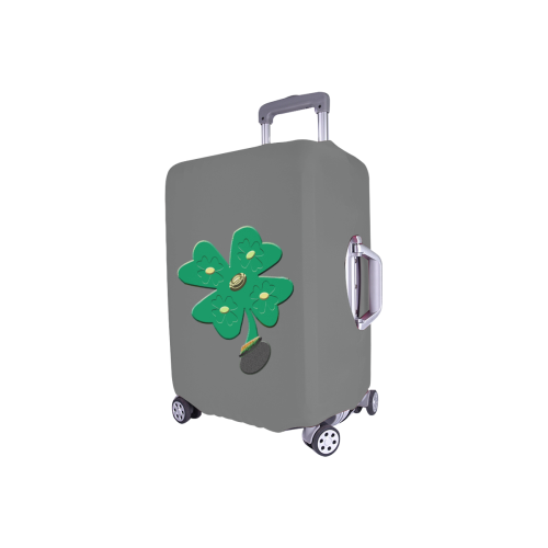 Shamrock Green Clover Luggage Cover/Small 18"-21"