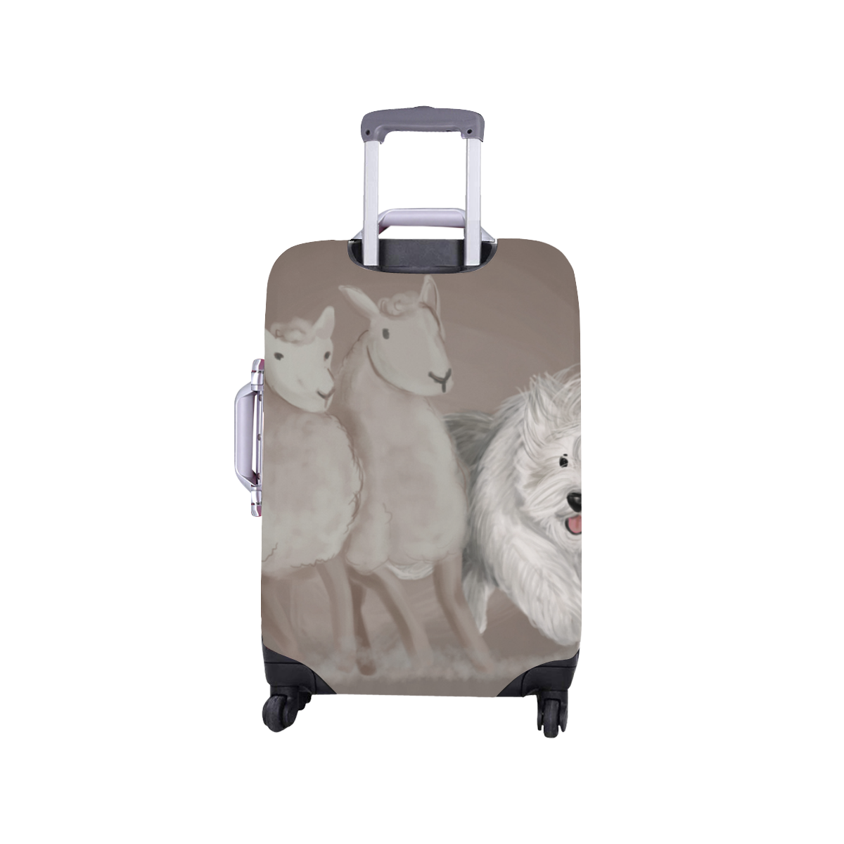 sheepdog-herding Luggage Cover/Small 18"-21"