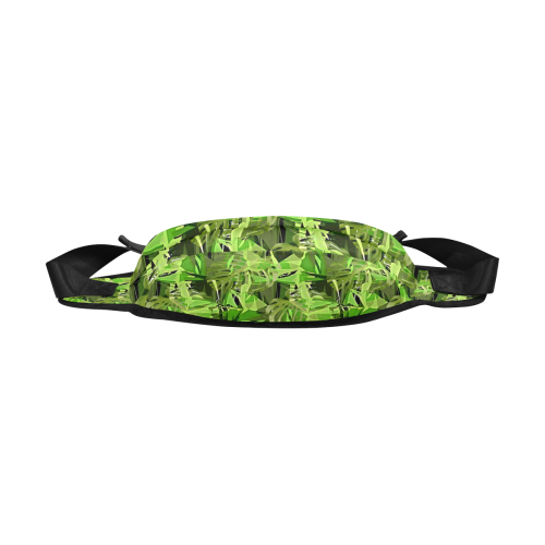 Tropical Jungle Leaves Camouflage Fanny Pack/Large (Model 1676)