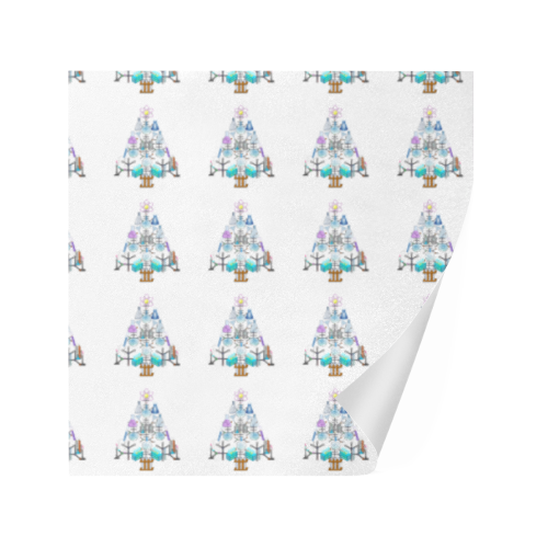 Oh Chemist Tree, Oh Chemistry, Science Christmas Gift Wrapping Paper 58"x 23" (5 Rolls)