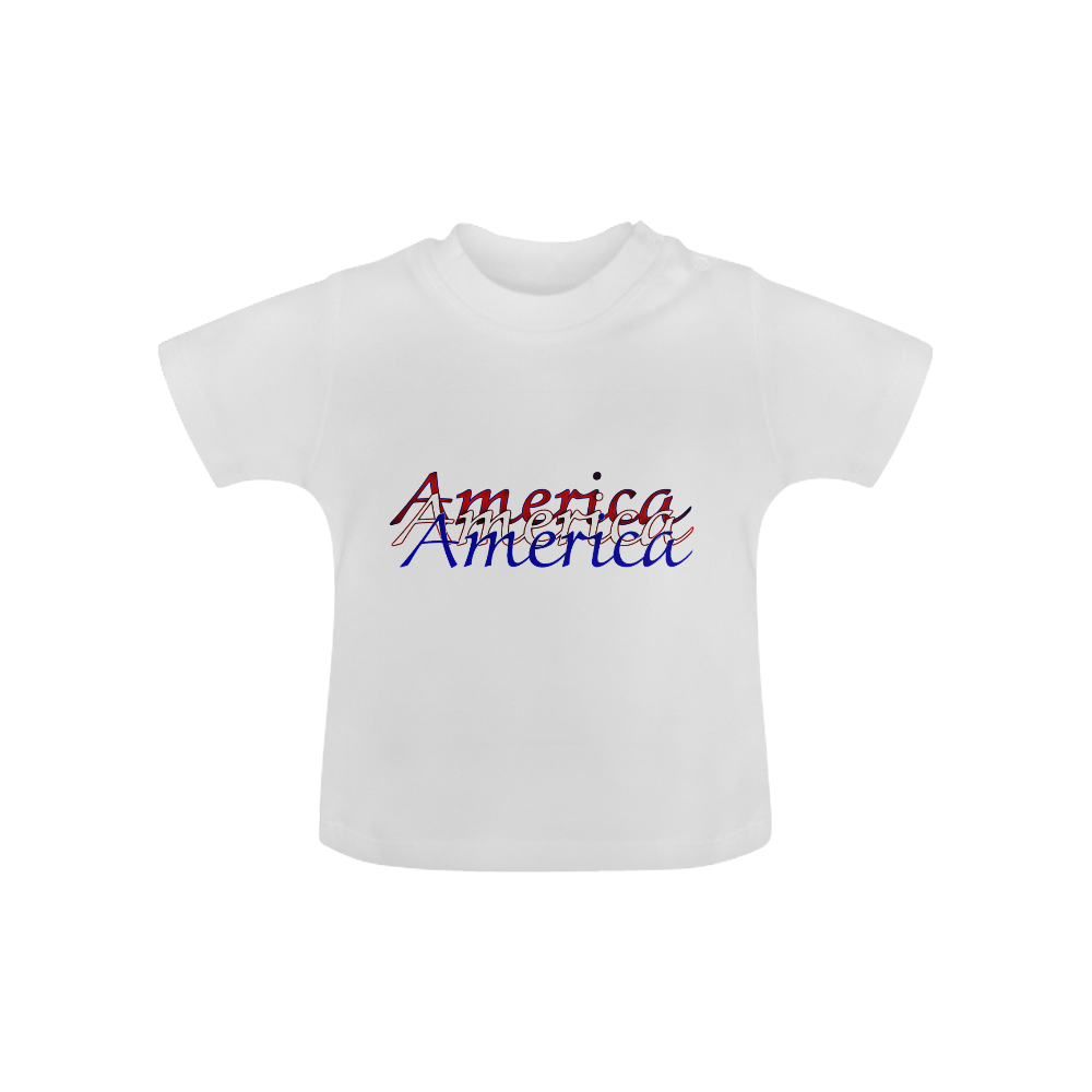 America/USA Design By Me by Doris Clay-Kersey Baby Classic T-Shirt (Model T30)