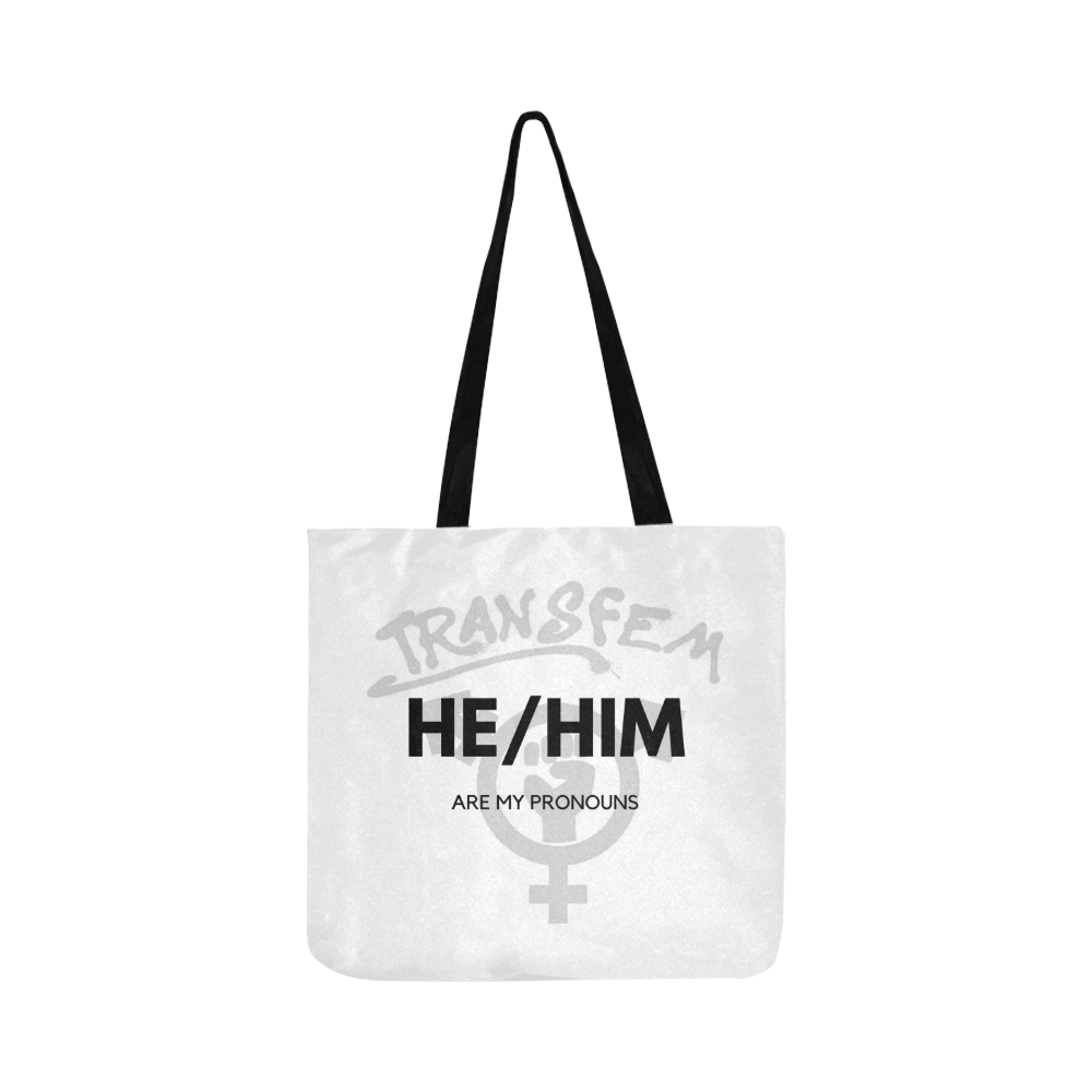 He/Him Transfem Reusable Shopping Bag Model 1660 (Two sides)
