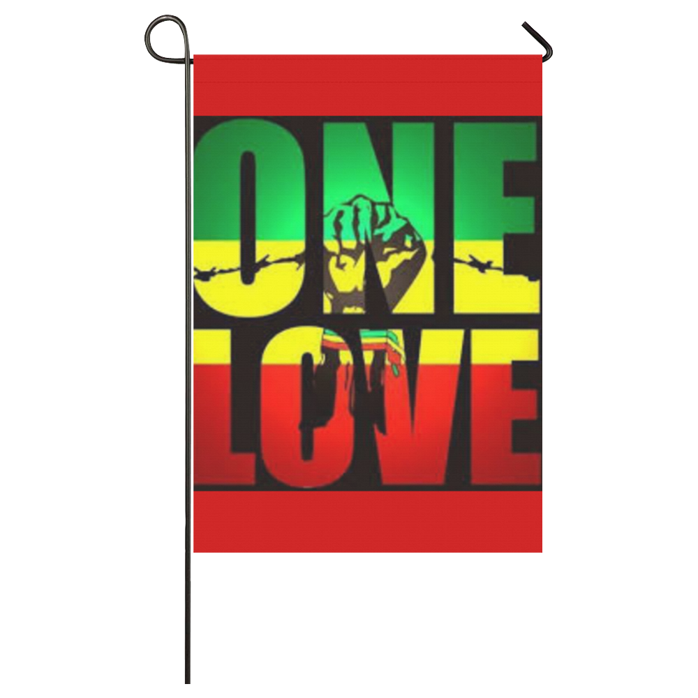 RASTA ONE LOVE CITY Garden Flag 28''x40'' （Without Flagpole）