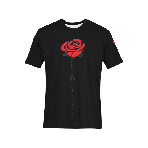 Rose Apothecary-Print T-shirt Men's All Over Print T-Shirt (Solid Color Neck) (Model T63)