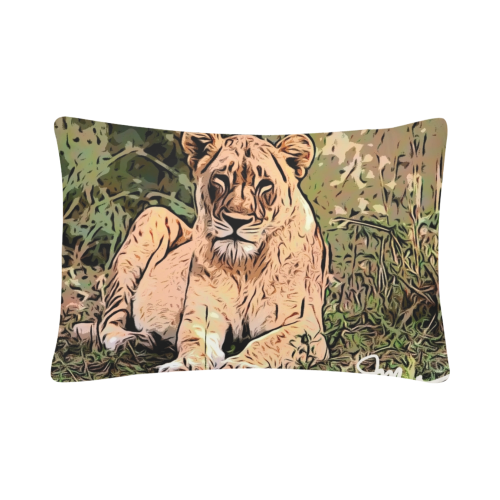 Lioness Of Love Custom Pillow Case 20"x 30" (One Side) (Set of 2)