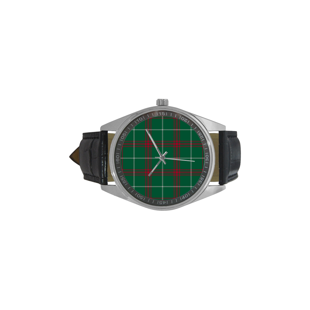 Welsh National Tartan Men's Casual Leather Strap Watch(Model 211)