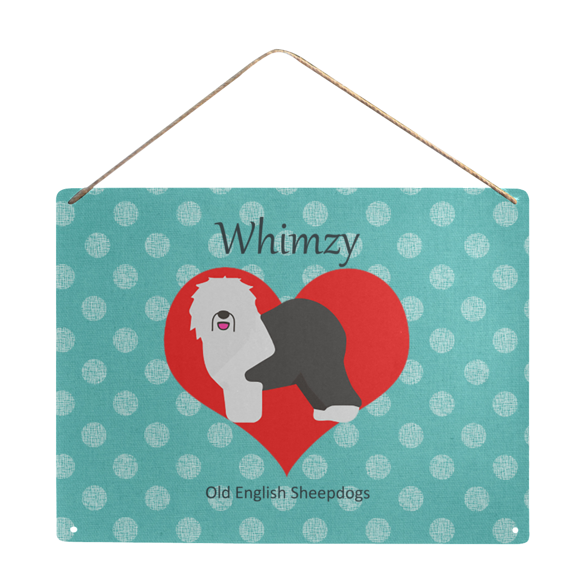 Whimzy1a Metal Tin Sign 16"x12"