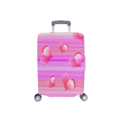 Falling Hearts Luggage Cover/Small 18"-21"