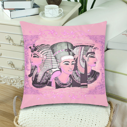 The pharaoh’s Custom Zippered Pillow Cases 18"x 18" (Twin Sides) (Set of 2)