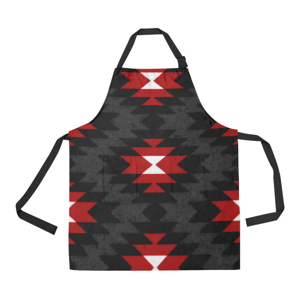 Aztec Red All Over Print Apron