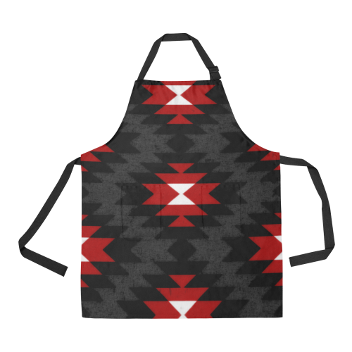 Aztec Red All Over Print Apron