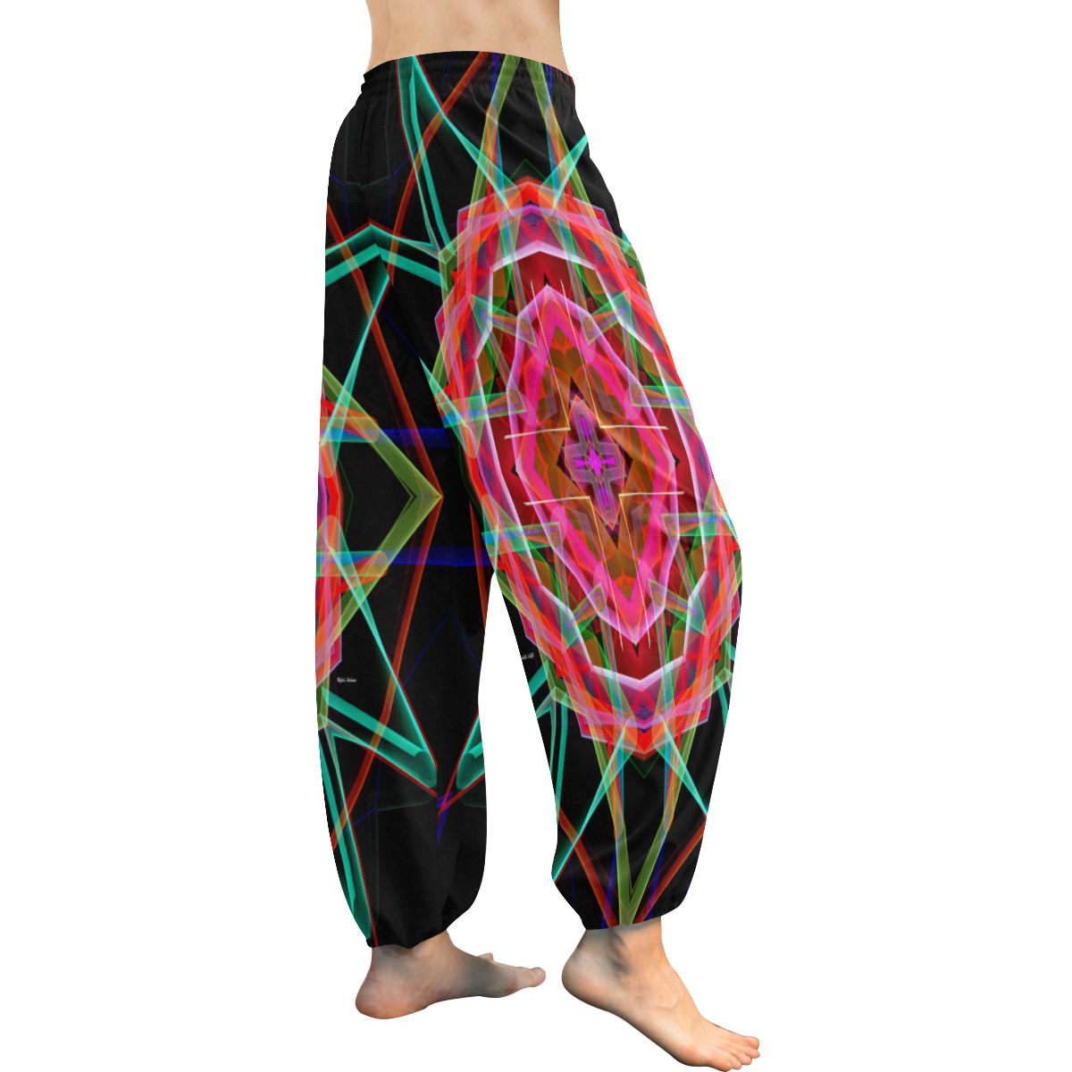 Mandala 3049A Women's All Over Print Harem Pants (Model L18)