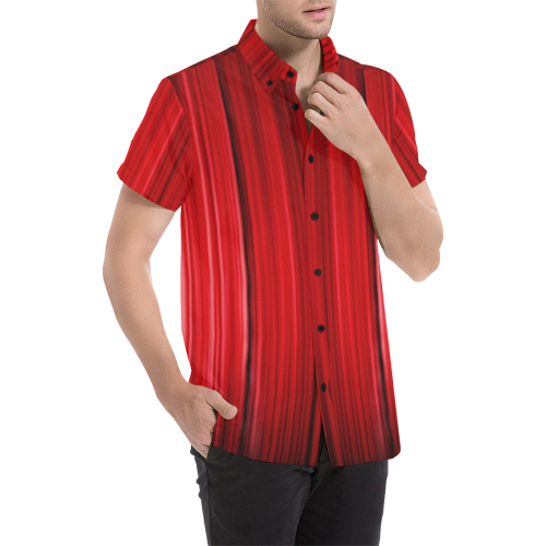 Cosmic Curtain Men's All Over Print Short Sleeve Shirt (Model T53)