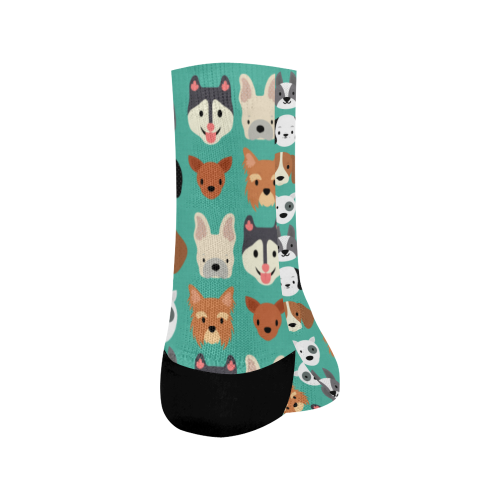 Dog faces pattern Crew Socks