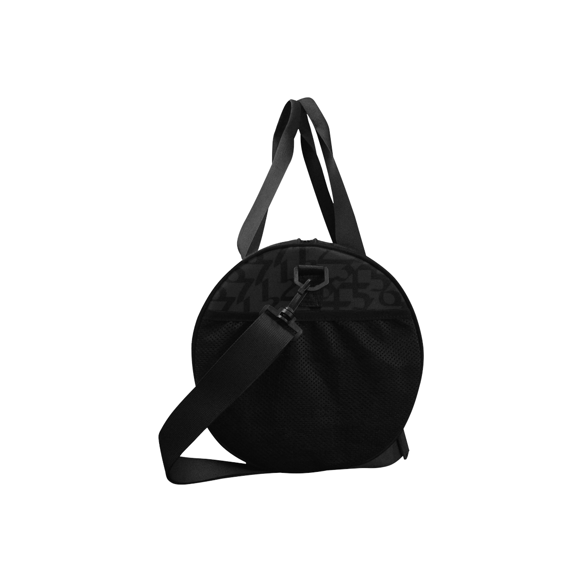 NUMBERS Collection 1234567 Matt/Black Duffle Bag (Model 1679)