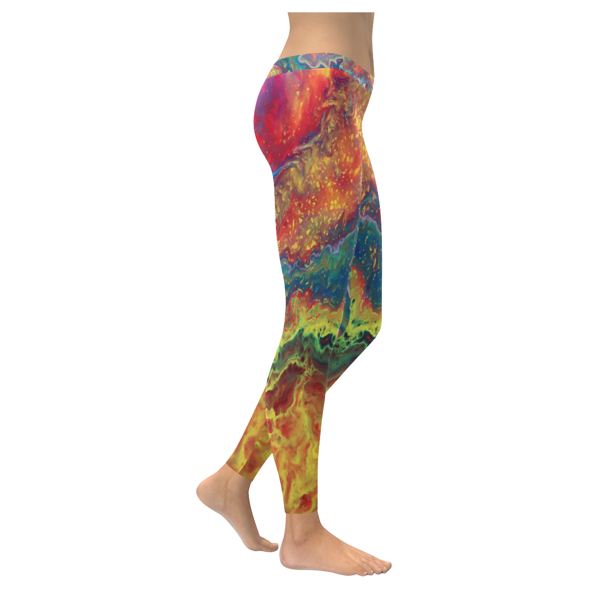 Powerful Women's Low Rise Leggings (Invisible Stitch) (Model L05)
