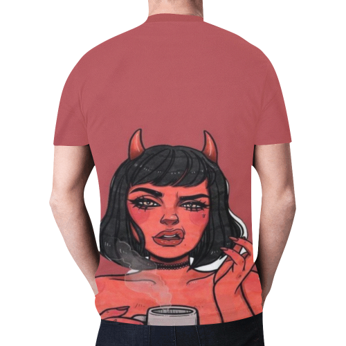 Woke Devil Girl Attitude New All Over Print T-shirt for Men (Model T45)