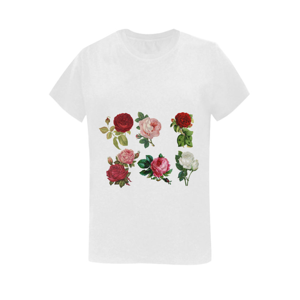 roses Women's T-Shirt in USA Size (Two Sides Printing)