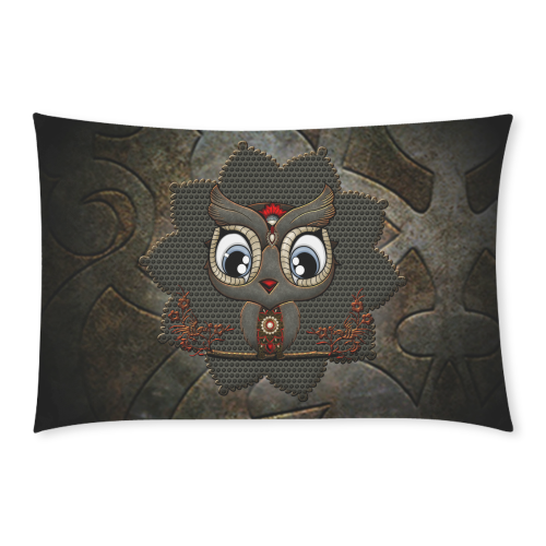 Funny steampunk owl 3-Piece Bedding Set