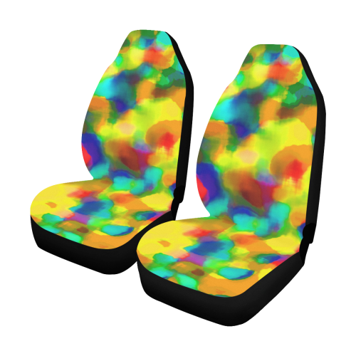 Colorful watercolors texture Car Seat Covers (Set of 2)