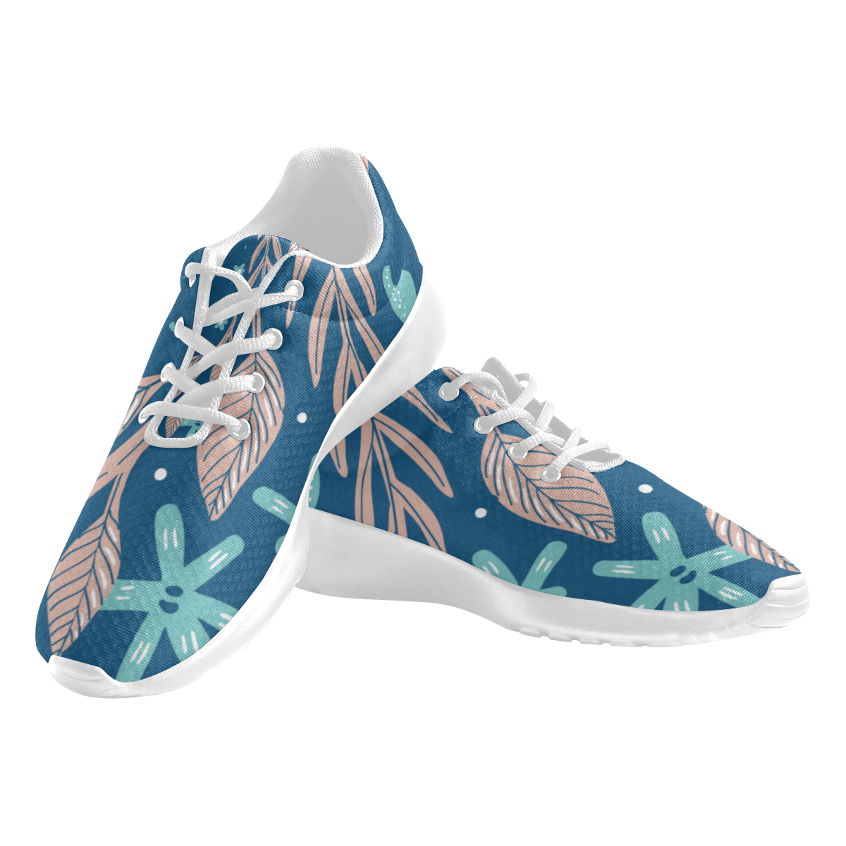 deportivas de mujer estampado azulon Women's Athletic Shoes (Model 0200)