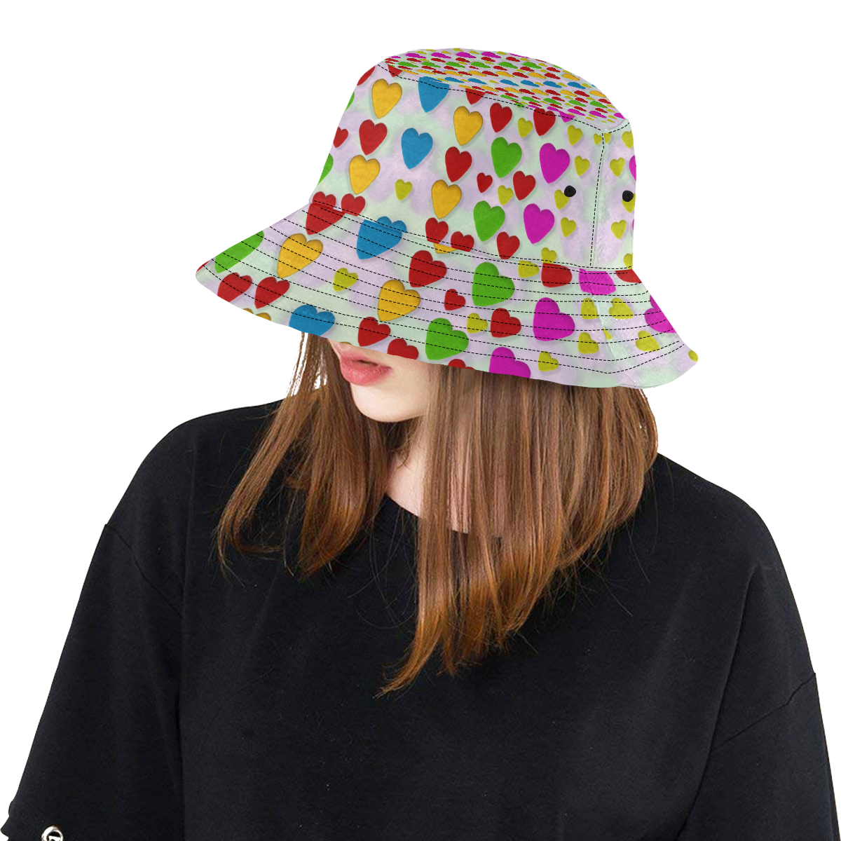 So sweet and hearty as love can be All Over Print Bucket Hat