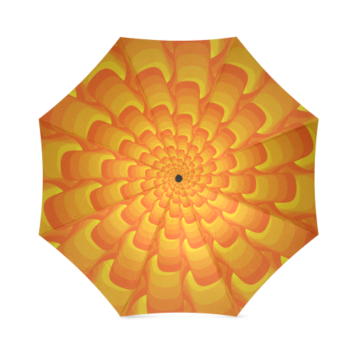 Orange shell spiral Foldable Umbrella (Model U01)
