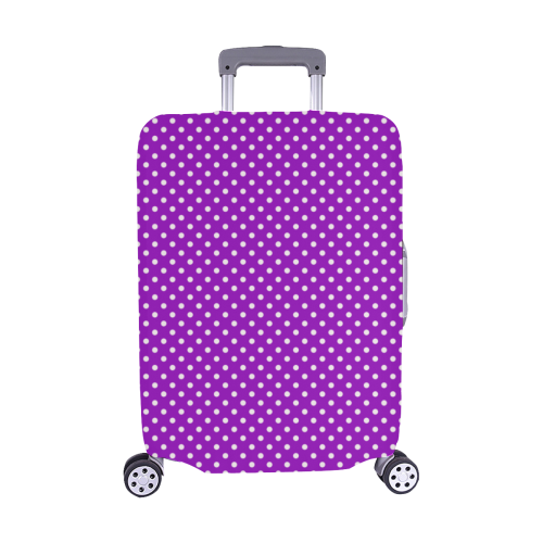 Lavander polka dots Luggage Cover/Medium 22"-25"