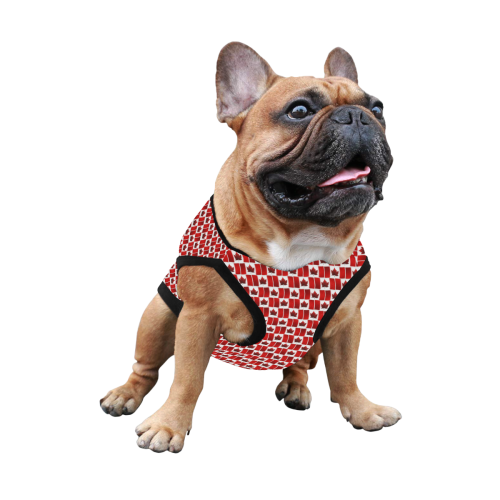 Canadian Flag Dog Shirts All Over Print Pet Tank Top