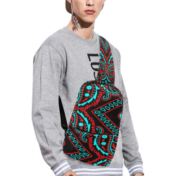 blue and red bandana paisley Chest Bag (Model 1678)