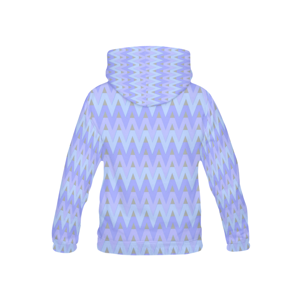 Winter Chevrons All Over Print Hoodie for Kid (USA Size) (Model H13)