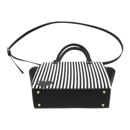 Heart N Stripes Classic Shoulder Handbag (Model 1653)