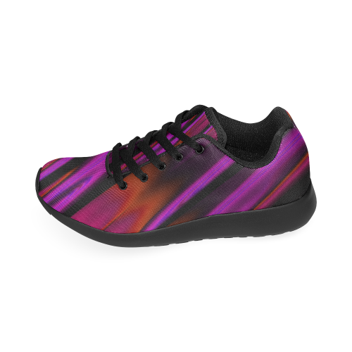 Sunset Waterfall Reflections Abstract Fractal Kid's Running Shoes (Model 020)