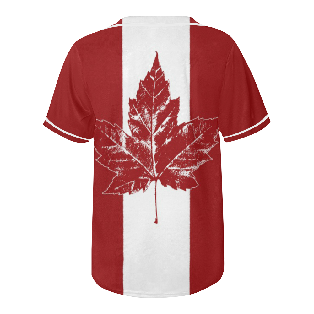 Cool Canada Flag Baseball Shirts All Over Print Baseball Jersey for Men (Model T50)