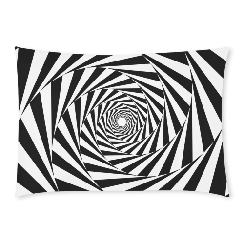 Spiral Custom Rectangle Pillow Case 20x30 (One Side)